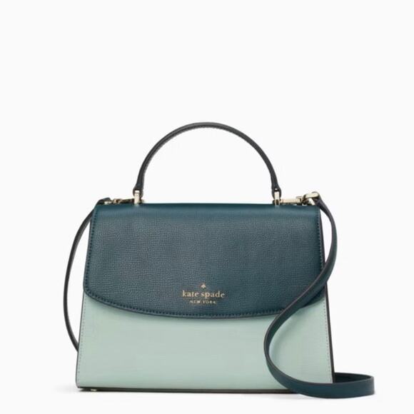 NWT Kate Spade Darcy Top Handle Satchel in Seawater - Picture 1 of 12
